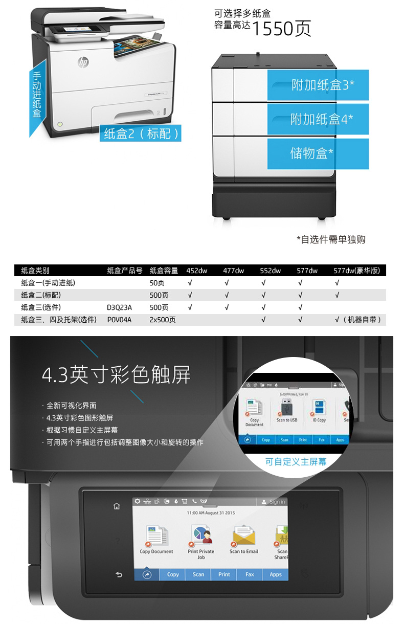 惠普577dw多功能一體機